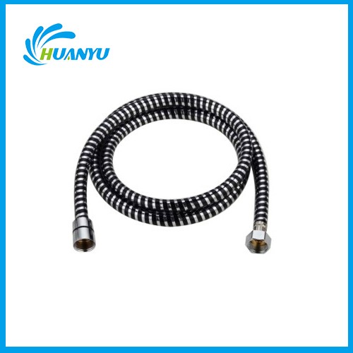 Black and White Striped PVC Hose