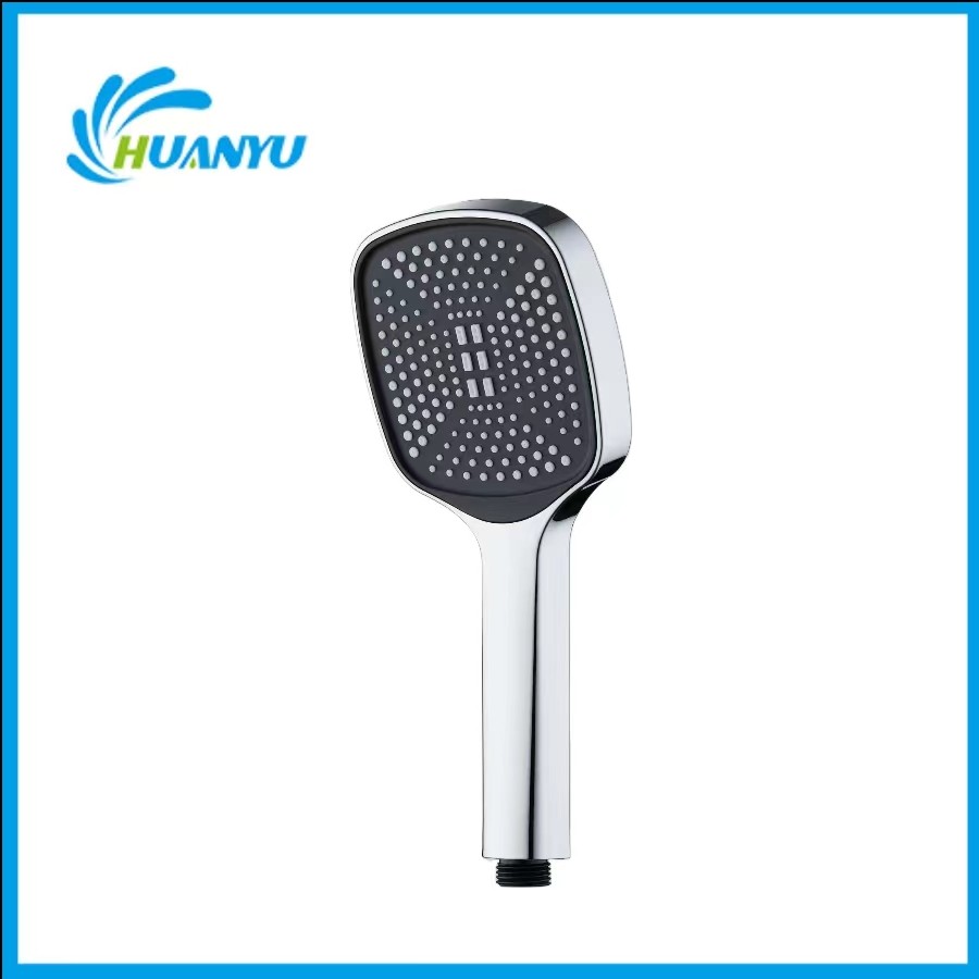 Square Black Panel Hand Shower Head